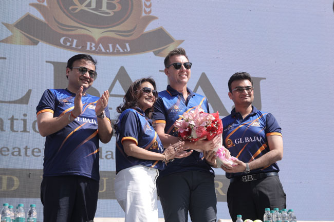 Brett Lee at GL Bajaj